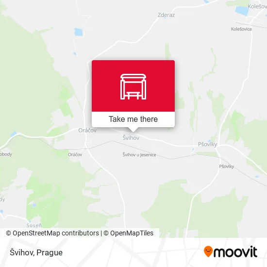 Карта Švihov