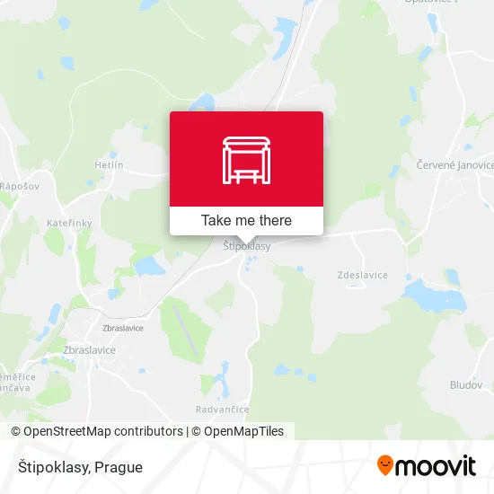 Карта Štipoklasy