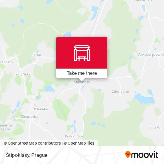 Карта Štipoklasy