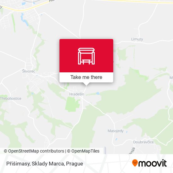 Přišimasy, Sklady Marca map