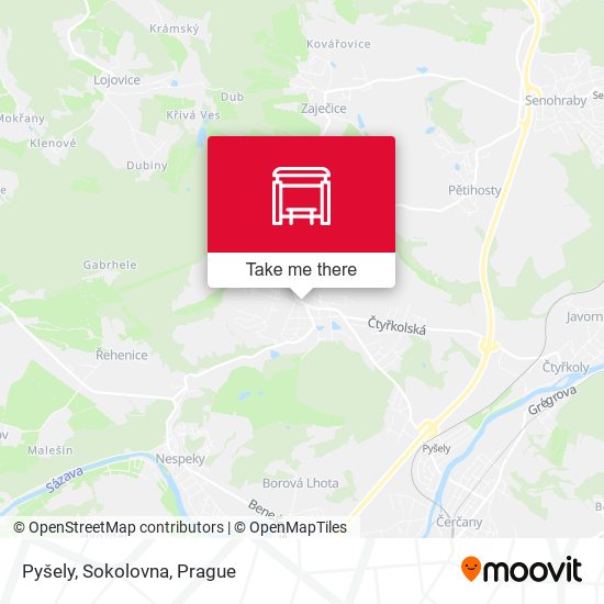 Карта Pyšely, Sokolovna
