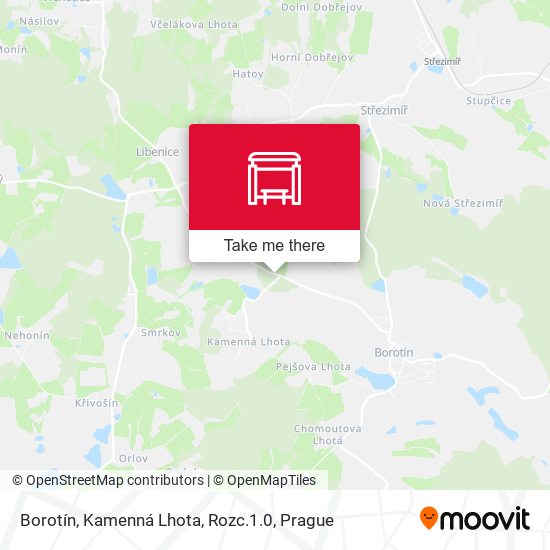 Borotín, Kamenná Lhota, Rozc.1.0 map