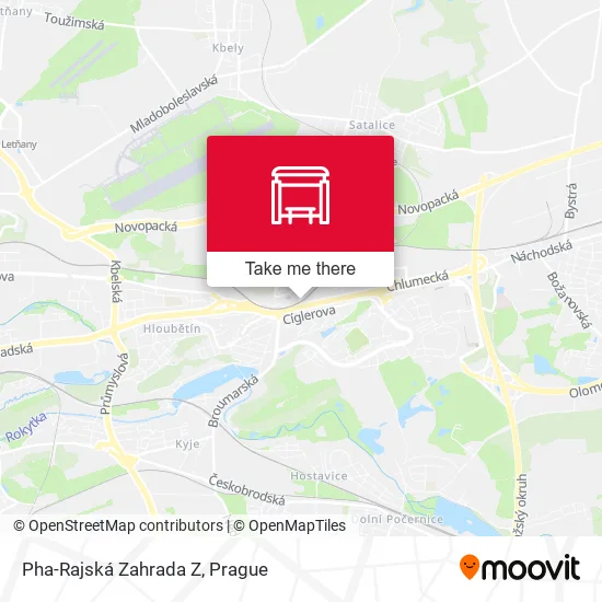 Карта Pha-Rajská Zahrada Z