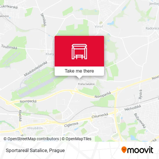 Карта Sportareál Satalice
