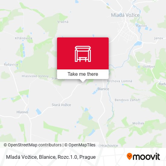 Mladá Vožice, Blanice, Rozc.1.0 map