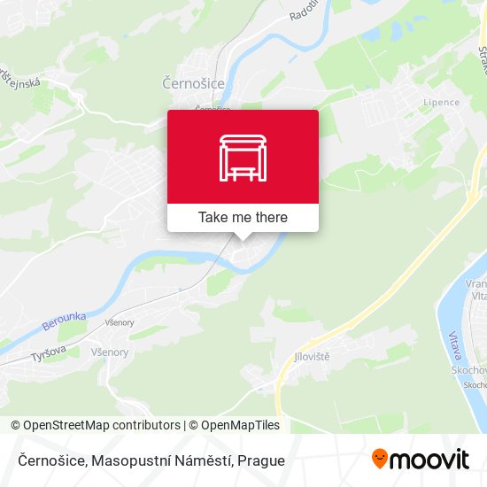 Černošice, Masopustní Náměstí map
