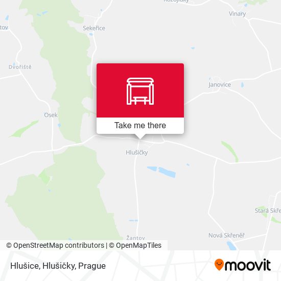 Hlušice, Hlušičky map