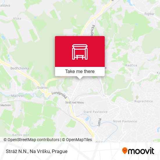 Карта Stráž N.N., Na Vršku
