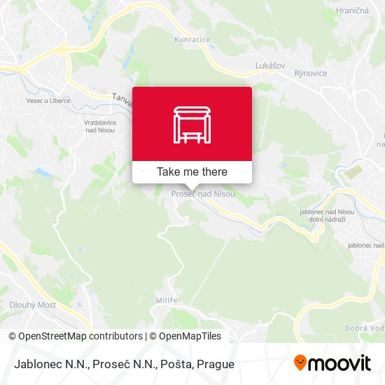 Jablonec N.N., Proseč N.N., Pošta map