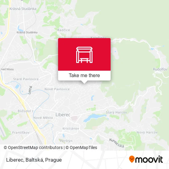 Карта Liberec, Baltská
