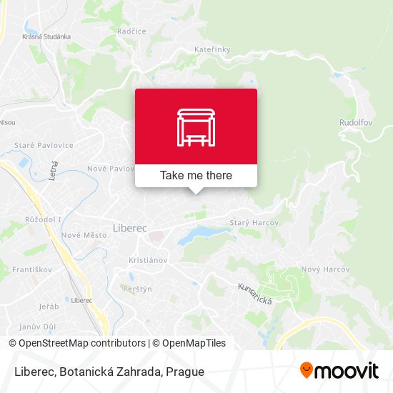 Liberec, Botanická Zahrada map