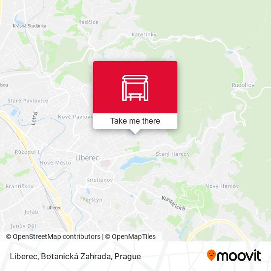 Liberec, Botanická Zahrada map