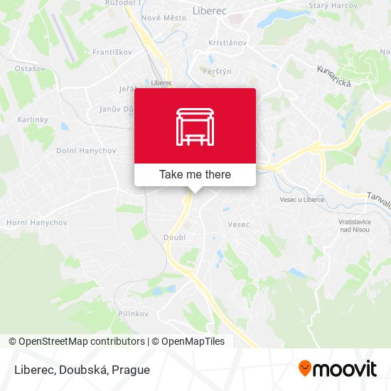 Карта Liberec, Doubská