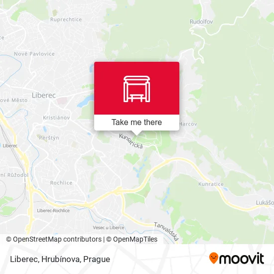 Карта Liberec, Hrubínova