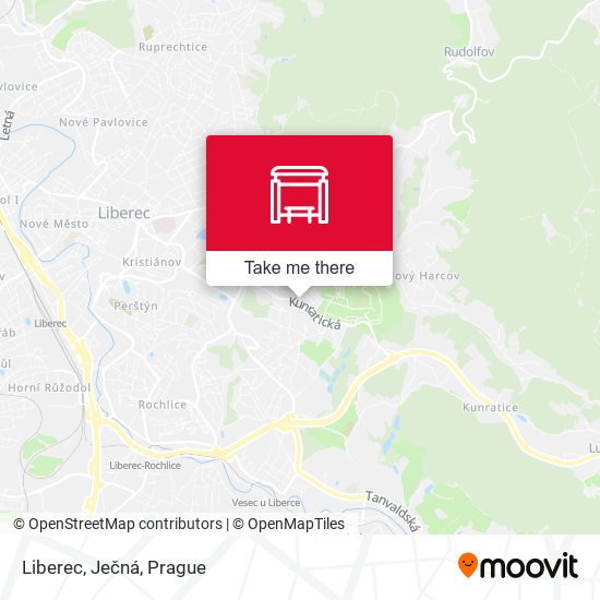 Liberec, Ječná map