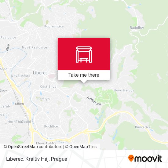 Liberec, Králův Háj map