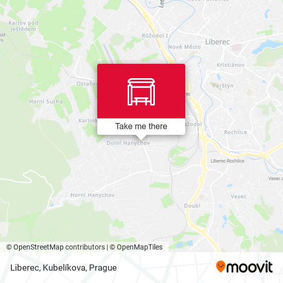 Liberec, Kubelíkova map