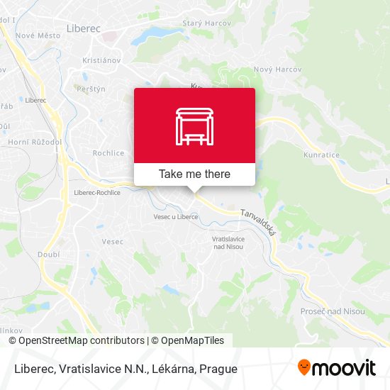Карта Liberec, Vratislavice N.N., Lékárna