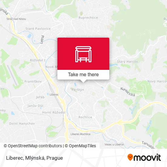 Карта Liberec, Mlýnská