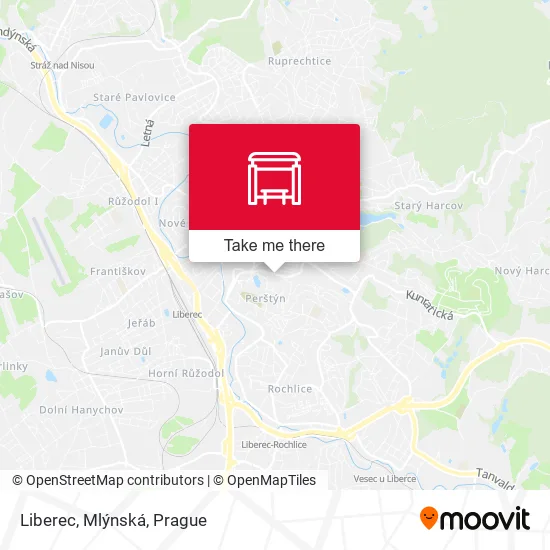Карта Liberec, Mlýnská