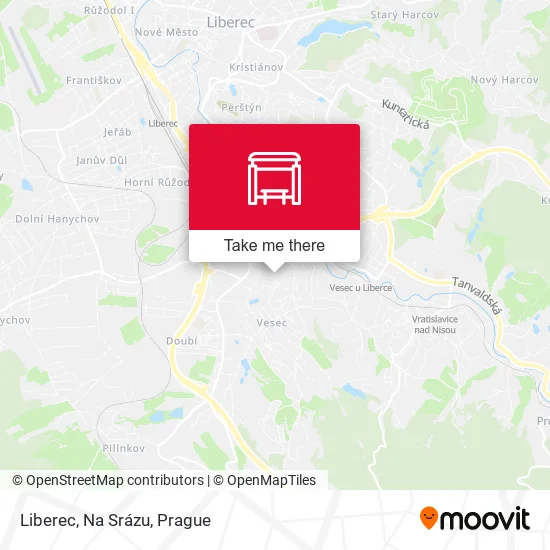 Карта Liberec, Na Srázu
