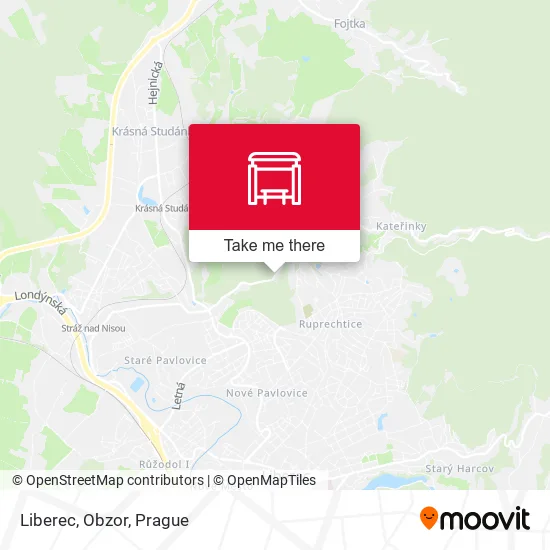 Liberec, Obzor map