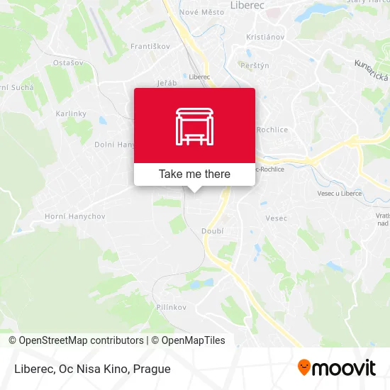 Карта Liberec, Oc Nisa Kino