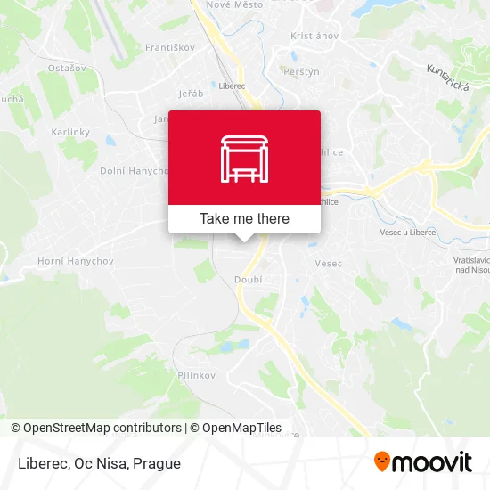Карта Liberec, Oc Nisa