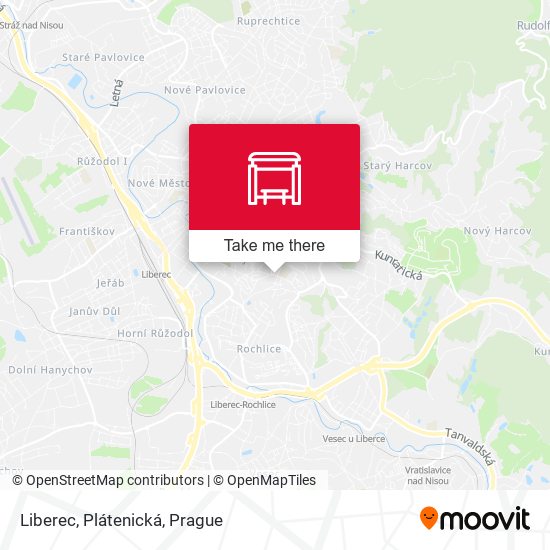 Liberec, Plátenická map