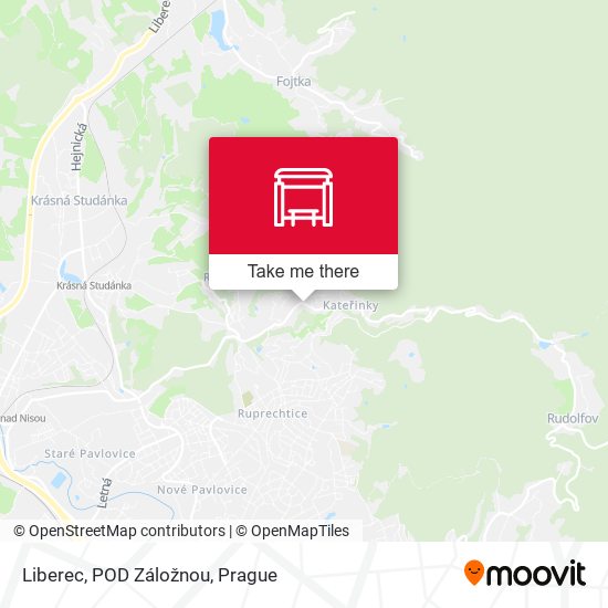 Карта Liberec, POD Záložnou