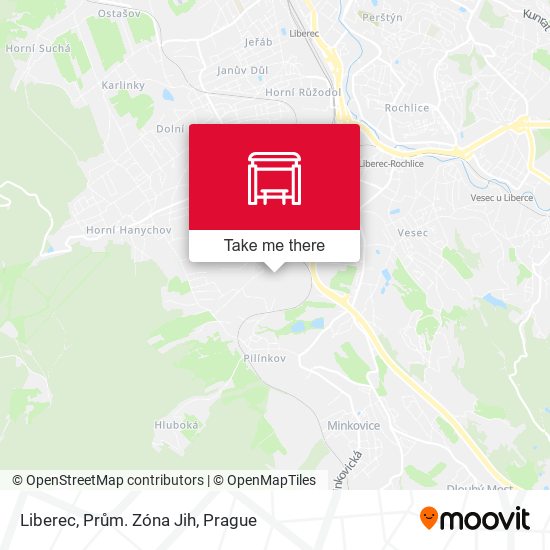 Liberec, Prům. Zóna Jih map