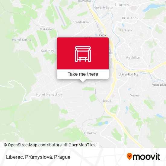 Карта Liberec, Průmyslová