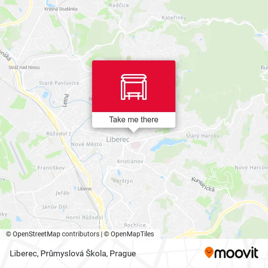 Карта Liberec, Průmyslová Škola