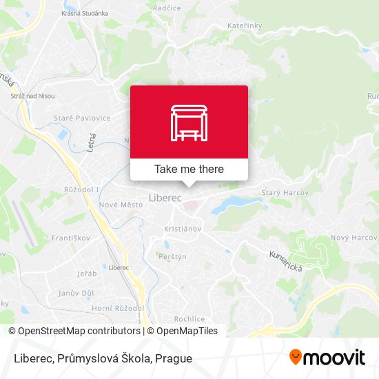 Карта Liberec, Průmyslová Škola
