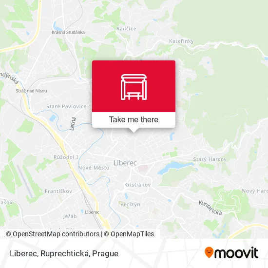Карта Liberec, Ruprechtická