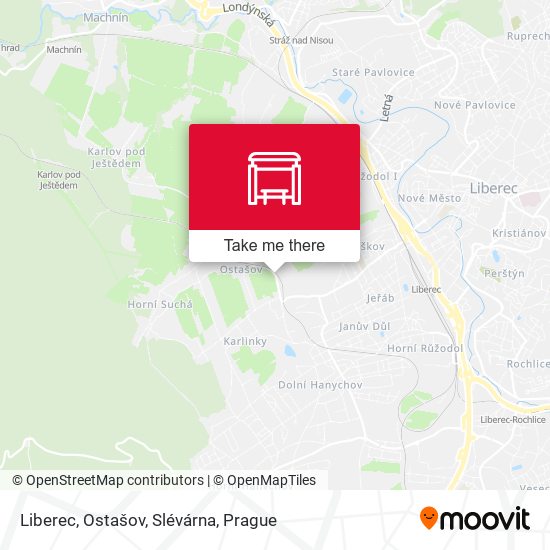 Liberec, Ostašov, Slévárna map