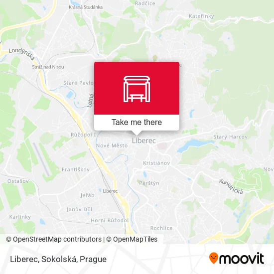 Карта Liberec, Sokolská
