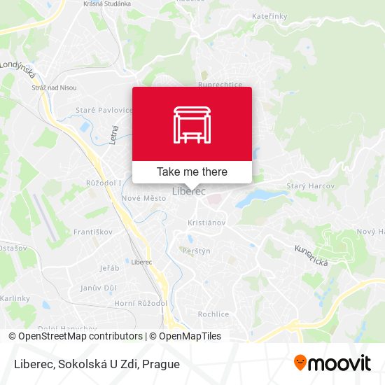 Liberec, Sokolská U Zdi map