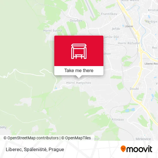 Карта Liberec, Spáleniště