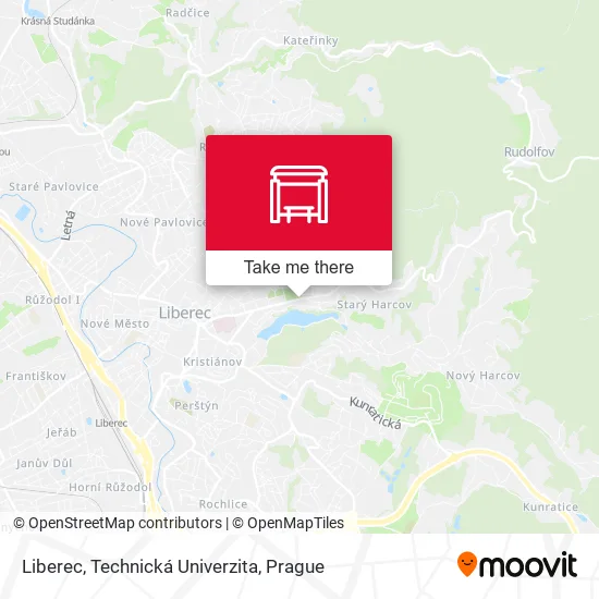 Карта Liberec, Technická Univerzita