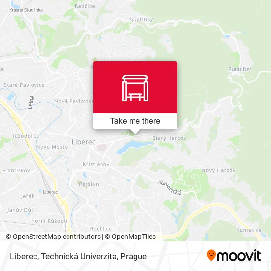 Карта Liberec, Technická Univerzita