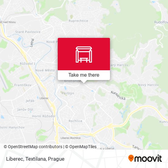 Карта Liberec, Textilana