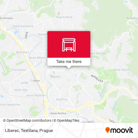 Карта Liberec, Textilana