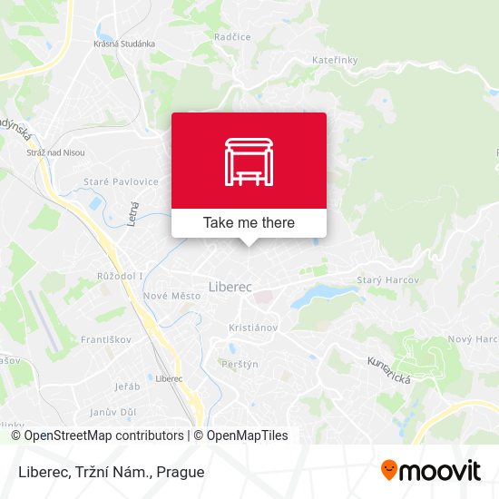 Карта Liberec, Tržní Nám.