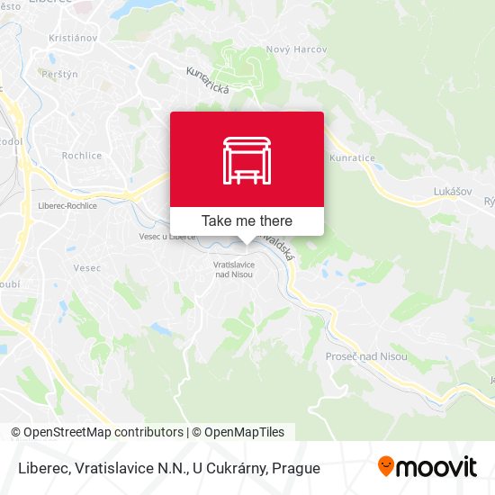 Liberec, Vratislavice N.N., U Cukrárny map