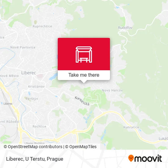 Карта Liberec, U Terstu