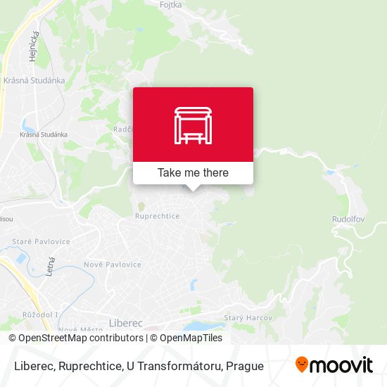 Liberec, Ruprechtice, U Transformátoru map