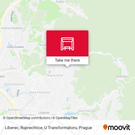 Liberec, Ruprechtice, U Transformátoru map
