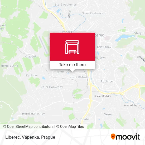 Карта Liberec, Vápenka