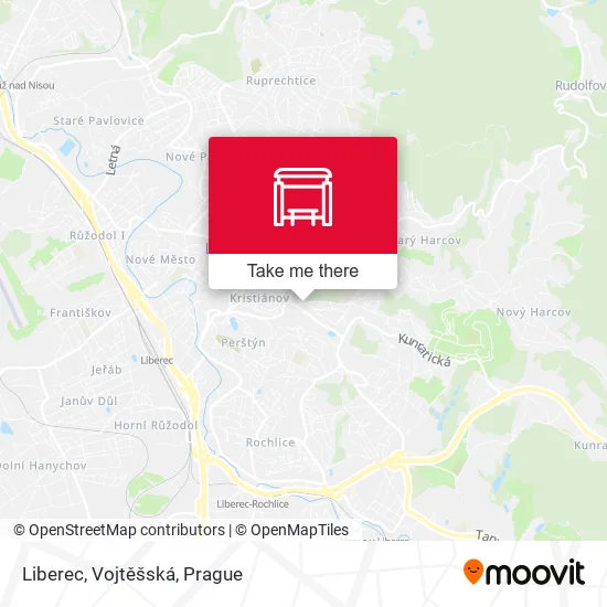 Карта Liberec, Vojtěšská